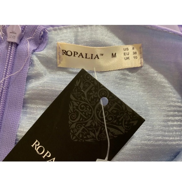 NWT ROPALIA Lavender One Shoulder Dress - Picture 4 of 5